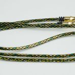 Paleon 100 cm 3.5 mm Kablo Metal Örgü Renkli Jack Aux Kablo