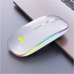 Paleon PLO-E1300 RGB Işıklı Kablosuz Mouse 1000 DPI Bluetooth Ev Ofis Kullanımı İçin Siyah - Beyaz - Siyah