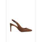 Palermo Örgü Deri 8 Cm Stiletto