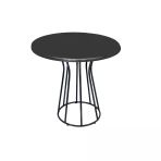 Palermo Yuvarlak Masa Çap 70Cm - (Werzalit, Wermodin Ve Allzalit Tabla) - Siyah