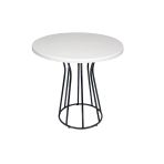 Palermo Yuvarlak Masa Çap 80Cm - (Werzalit, Wermodin Ve Allzalit Tabla) - Beyaz