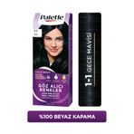 Palette 0230.0142.003400 Kalıcı Doğal Renkler 1-1 Gece Mavisi Kakao Yağı Saç Boyası