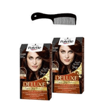 Palette Deluxe Yoğun Renkler 5.680 Altın-Kestane x2 Saç Boyası ve Saç Açıcı Tarak