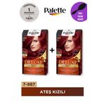Palette Deluxe Yoğun Renkler 7-887 Ateş Kızılı X 2 Adet + Gliss Tarak
