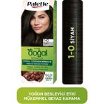 Palette Doğal Renkler 1-0 Siyah Saç Boyası Kakao Yağı & Yulaf Çekirdeği Özü ile
