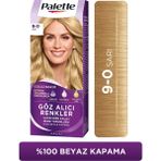 Palette Göz Alıcı Renkler 9-0 Sarı Pentanol Besleyici Yağ İçeren 115 ml Saç Boyası
