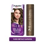 Palette Göz Alıcı Renkler Saç Boyası, 7-1 Küllü Kumral, Keratin ve Pantenol İçeren, 115 ml
