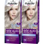 Palette Gümüş Sarı Saç Boyası 12-21 X2 Amonyaksız ve Bitkisel İçerik ile Canlı Renkler