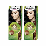 Palette Kalıcı Doğal Renkler 1.1 Gece Mavisi 2'li Saç Boyası