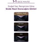Palette Kalıcı Doğal Renkler 1-1 Gece Mavisi Saç Boyası 3 Adet Krem Formda Doğal Görünüm Sunar