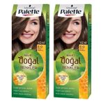 Palette Kalıcı Doğal Renkler 6-0 Koyu Kumral Saç Boyası Amonyaksız Doğal İçeriklerle Zenginleştirilmiş - 6.0