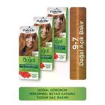 Palette SET.HNKL.2481 Kalıcı Doğal Renkler 9-7 Doğal Açık Bakır Goji Berry Özü Saç Boyasıx 3 Adet