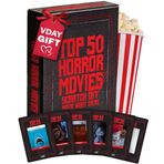 Palettes and Prints Premium Top 50 Korku Filmi Kazı Kazan Kartları - Film Gecesi için Korku Filmi Hediyeleri - Korku Severler Erkekler ve Kadınlar için Hediyeler - Korkunç Film Hediyeleri - Korkunç Korku Ürünleri - Korku