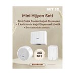 Palex 3 lü Hijyen Seti - Beyaz ( Sıvı Sabunluk+Tuvalet Kağıt Dispenseri+ Z Katlı Havlu Dispenseri )