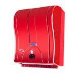 Palex 3491-B 21 cm Kırmızı Prestij Otomatik Havlu Dispenseri