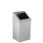 Palex 3834-325 25 lt Krom Açık Çatı Kapaklı Çöp Kovası