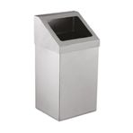 Palex 3834-354 54 lt Krom Açık Çatı Kapaklı Çöp Kovası