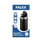 Palex Sensörlü Çöp Kovası 13 Lt Siyah