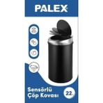 Palex Sensörlü Çöp Kovası 22 Lt Siyah - Çok Renkli