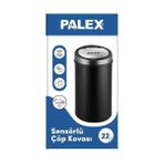 Palex Sensörlü Çöp Kovası Siyah USB Şarjlı 22 Lt