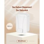 Palex Sıvı Sabunluk Sabun Dispenseri Duvara Monte 500 cc - Beyaz