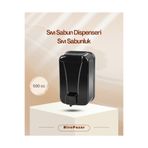 Palex Sıvı Sabunluk ( Sıvı Sabun Dispenseri) Duvara Monte 500 cc Siyah