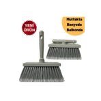 Palifix Minik Saplı Çok Amaçlı Pratik Temizlik Fırçası Banyo Mutfak Balkon Araba Araç Süpürgesi