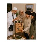 Palifix Set Hac ve Umre Hediye Paketi seti Hac Temalı Kraft Çanta (Paket+Kart+İp)