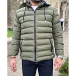 Palim Erkek Kapşonlu Şişme Mont Puffer1 - Haki Yeşil