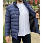 Palim Erkek Kapşonlu Şişme Mont Puffer1 - Lacivert