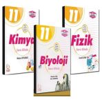 Palme Yayıncılık 11. Sınıf 3'lü Set Fizik Kimya Biyoloji Soru Bankası