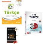 Palme Yayıncılık 2022 TYT Türkçe Konu Anlatımı ve 3D Yayınları Türkçe Soru Bankası - 3 Deneme