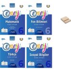Palme Yayıncılık 6. Sınıf Enerji Matematik Fen Bilimleri Türkçe ve Sosyal Bilgiler Soru Bankası 4lü Set + Telefon Tutucu