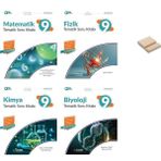 Palme Yayıncılık 9. Sınıf Matematik - Fizik - Kimya ve Biyoloji 4'lü Set Tematik Soru Kitabı - Telefon Tutucu