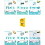Palme Yayıncılık TYT - AYT Fizik Kimya ve Biyoloji Soru Kitabı 6lı Set - Planlama Defteri