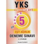 Palme Yayıncılık YKS AYT Eşit Ağırlık 5 Deneme Sınavı