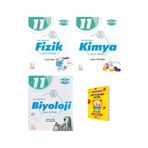 Palme Yayınevi 11. Sınıf Fen Lisesi Fizik Kimya Ve Biyoloji Soru Kitabı 3Lü Set