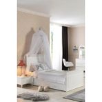 Palmera Angel USB Portlu Şarj Özellikli Beyaz Mdf Başlıklı Genç Odası Karyolası - 25MM Ekstra Dayanıklı Gövde - Beyaz - Ahşap - 100 x 200 cm