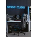 Palmera Game Cube Profesyonel Oyuncu Koltuğu - 65 Dansite Enjeksiyon Sünger - Keten Kumaş & Pu Deri Hibrit - Siyah