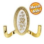 Palmira Duvar Vestiyer Askısı Metal Dolap Elbise Havlu Askılığı Gold Askı Askılık