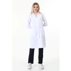 Palmiye Tesettür Uzun Boy Gömlek Yaka Doktor Öğretmen Laborant Önlüğü