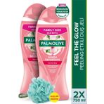 Palmolive Aroma Sensation Feel Glow Duş Jeli 750 ml X2 - Duş Lifi Hediyeli