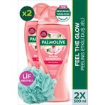 Palmolive Aroma Sensations Feel the Glow 2x500 ml Duş Jeli +Lif