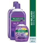 Palmolive Aroma Sensations So Relaxed İris Özü ile 300 ml + 700 ml + 700 ml Sıvı El Sabunu