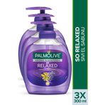 Palmolive Aroma Sensations So Relaxed Ylang Ylang Öz Yağı ve İris Özlü 3×300 ml Sıvı El Sabunu