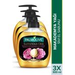Palmolive Luminous Oils Makademya Yağı Şakayık Özleri 3x300 ml Sıvı El Sabunu