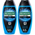 Palmolive Men Sport 5'i 1 Arada Canlandırıcı Erkek Duş Jeli 500 ml (2 paketi)