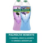 Palmolıve Moments Duş Jeli Sandal Ağacı & Lavanta x Böğürtlen & Orkide Özlü 500 ml x 2