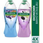 Palmolive Moments Sandal Ağacı Lavanta 2x500 ml Duş Jeli + Böğürtlen Orkide Özlü 2x500 ml Duş Jeli
