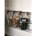 PALPAK Klips Kapaklı Kavanoz Görünümlü Saklama Poşeti-10 Adet-700ml